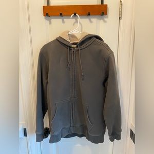 Eddie Bauer Men’s Fleece Lined Hoodie Gray Size Large